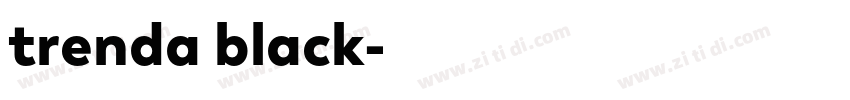 trenda black字体转换